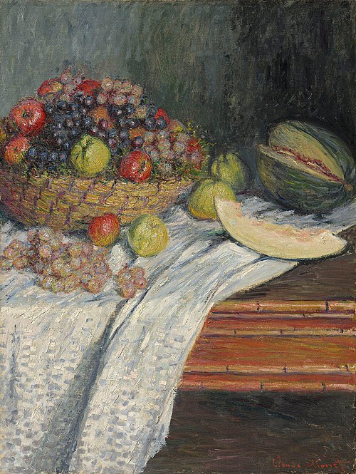Nature morte au melon d'Espagne, 1879, Claude Monet