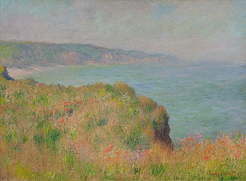 Bord de la falaise à Pourville, 1882, Claude Monet
