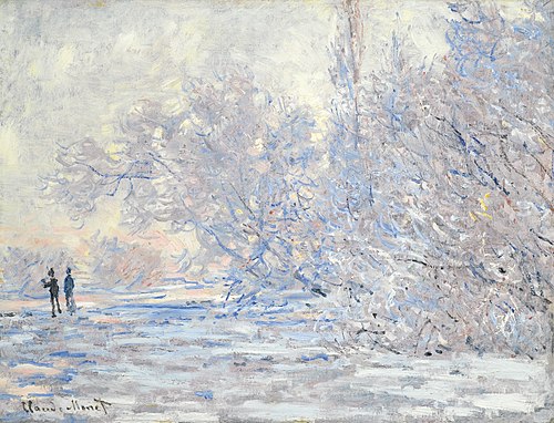 Le givre à Giverny, 1885, Claude Monet
