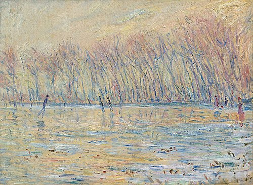 Les patineurs à Giverny, 1899, Claude Monet