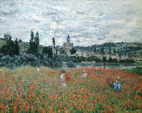 Les Coquelicots près de Vétheuil, 1879, Claude Monet