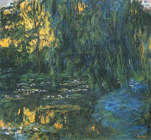 Vue du bassin aux nymphéas avec saule, 1917, Claude Monet