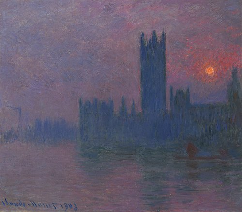 Le Parlement, soleil couchant, 1903, Claude Monet