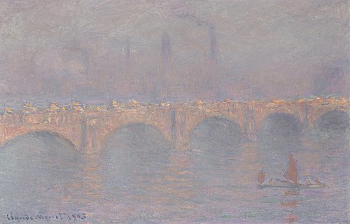 Waterloo Bridge, soleil voilé, 1903, Claude Monet