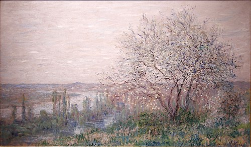 Au dessus de Vétheuil, effet de printemps, 1880, Claude Monet