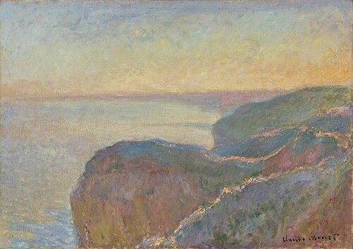 Sur la falaise de Dieppe, 1897, Claude Monet