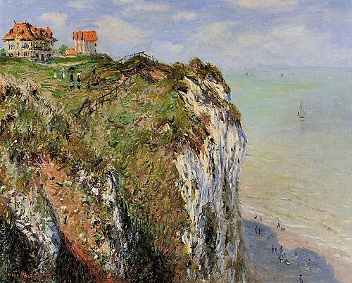 La Falaise à Dieppe, 1882, Claude Monet