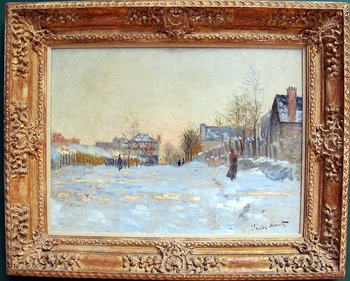 La Neige à Argenteuil, 1875, Claude Monet