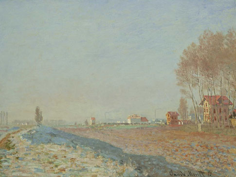 Frost on the Plains of Colombes, 1873, Claude Monet