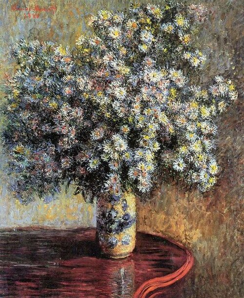 Asters, 1880, Claude Monet