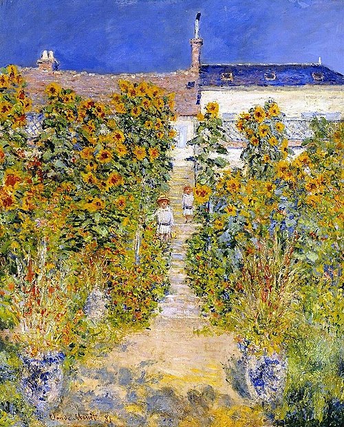 Le Jardin de l'artiste à Vétheuil, 1881, Claude Monet