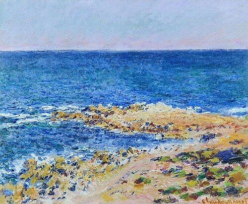 La grande Bleue à Antibes, 1856, Claude Monet