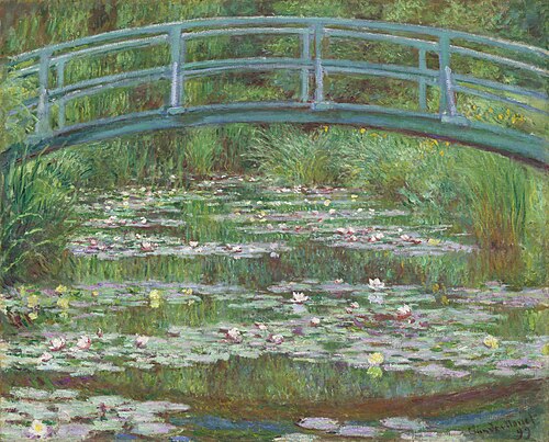 Japanese Footbridge, 1899, Claude Monet