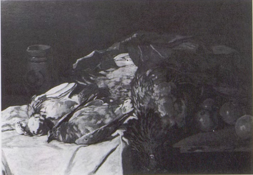 Nature morte aux perdrix, 1860, Claude Monet