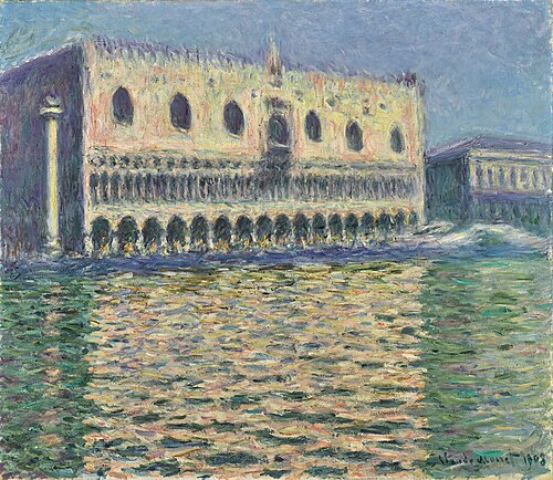 Der Dogenpalast in Venedig, 1908, Claude Monet
