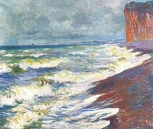 Mer agitée à Pourville, 1882, Claude Monet