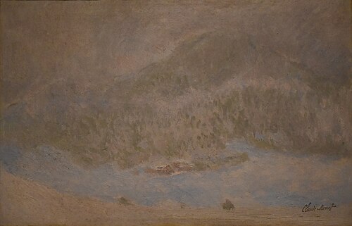 Le Mont Kolsaas, Norvège (Tempête de neige), 1895, Claude Monet
