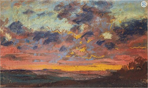 Coucher de soleil, 1868, Claude Monet
