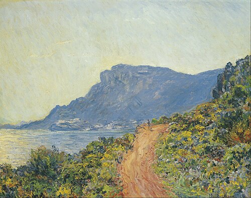 La Corniche near Monaco, 1884, Claude Monet