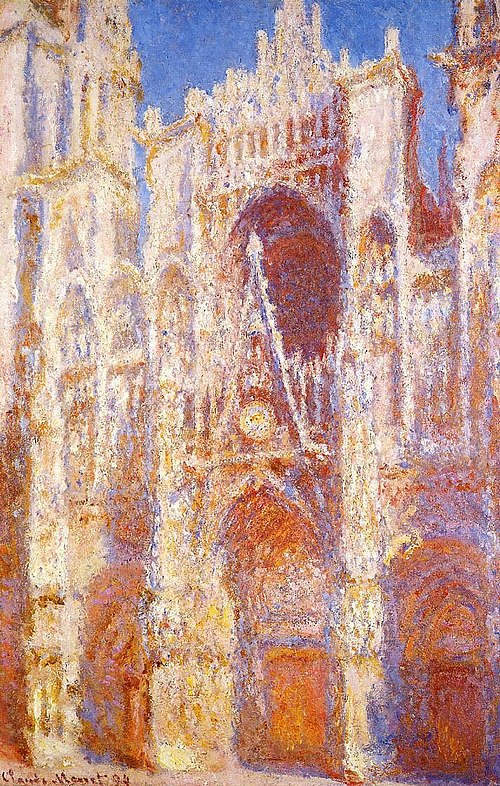 La Cathédrale de Rouen, le Portail, Soleil, 1892, Claude Monet