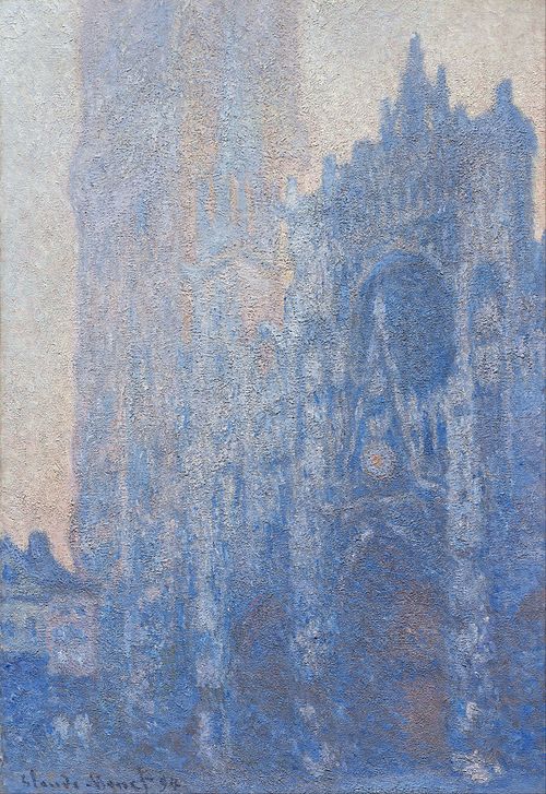 Rouen Cathedral, Portal and Tower d'Albane, Dawn, 1893, Claude Monet