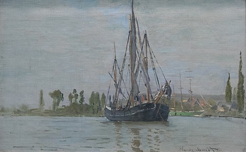 Chasse-marée à l'ancre, 1871, Claude Monet