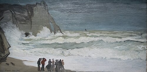 Grosse mer à Étretat, 1868, Claude Monet