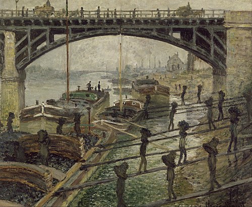 Les Déchargeurs de charbon, 1875, Claude Monet