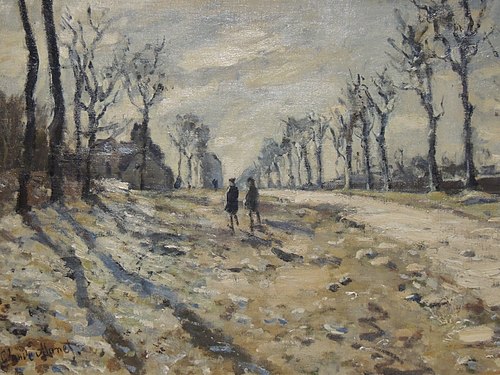 Snow at Sunset, 1869, Claude Monet