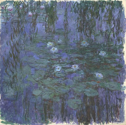 Nymphéas bleus, 1916, Claude Monet