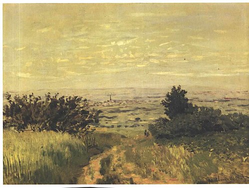 Vue de plaine à Argenteuil, coteaux de Sannois, 1872, Claude Monet