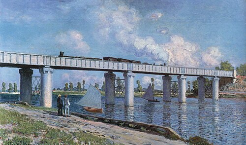 Le pont de chemin de fer à Argenteuil, 1873, Claude Monet
