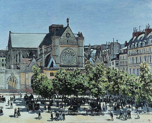 St. Germain l'Auxerrois, 1867, Claude Monet