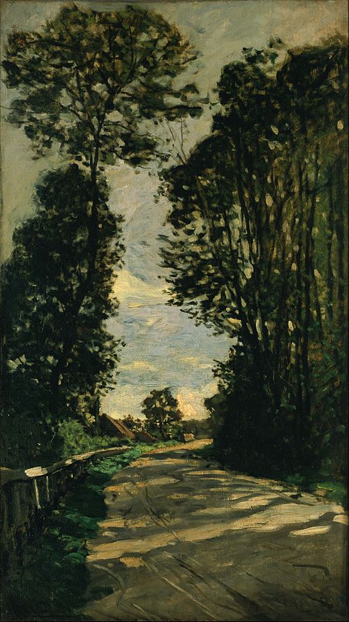 La route de la ferme Saint-Siméon, 1864, Claude Monet