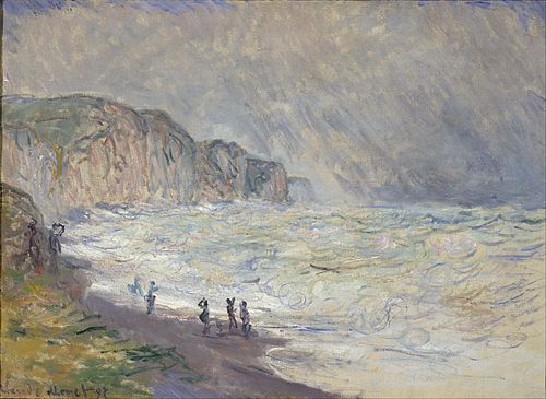 Mer agitée à Pourville, 1897, Claude Monet