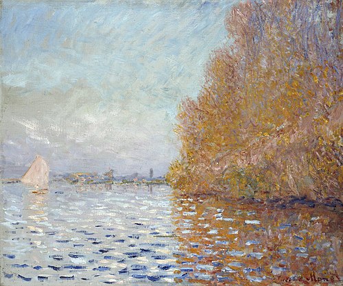 Le Bassin d'Argenteuil avec un Voilier, 1874, Claude Monet