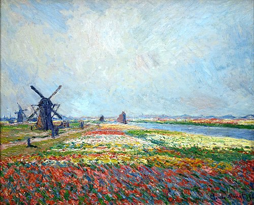 Champs de tulipes près de La Haye, 1886, Claude Monet
