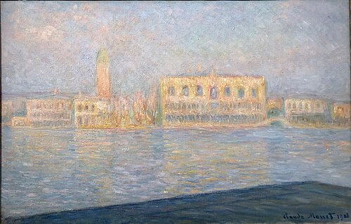 Le Palais Ducal vu de Saint-Georges Majeur, 1908, Claude Monet