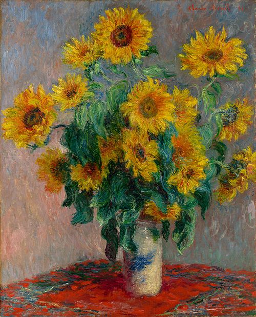 Bouquet de tournesols, 1881, Claude Monet