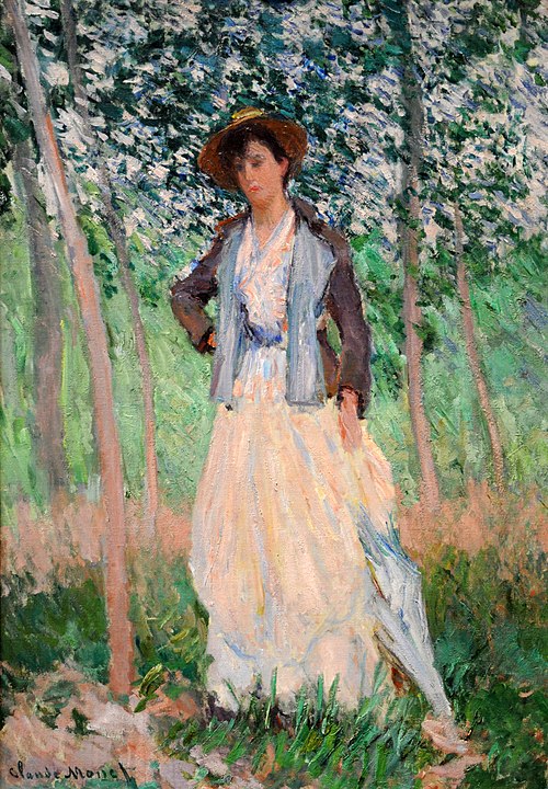 The Stroller (Suzanne Hoschedé, later Mrs. Theodore Earl Butler, 1868–1899), 1887, Claude Monet