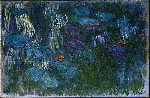 Nymphéas, reflets de saule, 1916, Claude Monet