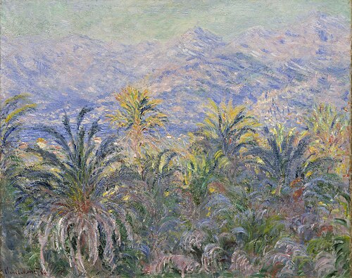 Palm Trees at Bordighera, 1884, Claude Monet