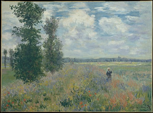 Poppy Fields near Argenteuil, 1875, Claude Monet