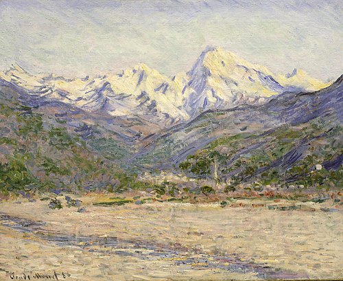La Vallée de la Nervia, 1884, Claude Monet