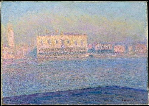 The Doge's Palace Seen from San Giorgio Maggiore, 1908, Claude Monet