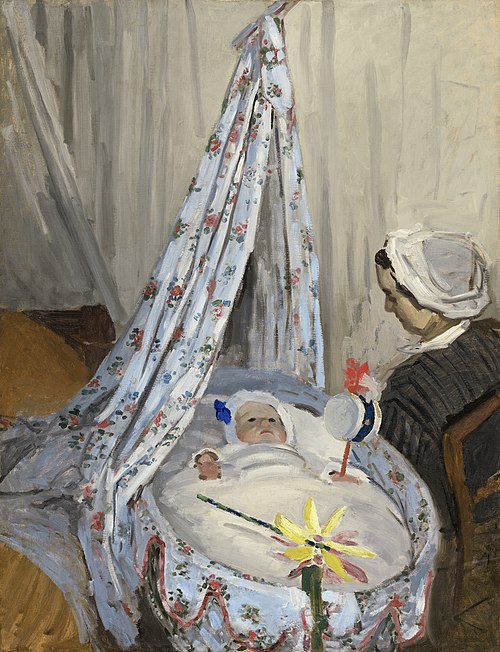 Jean Monet dans son berceau, 1867, Claude Monet