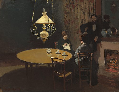 Intérieur, Après dîner, 1868, Claude Monet