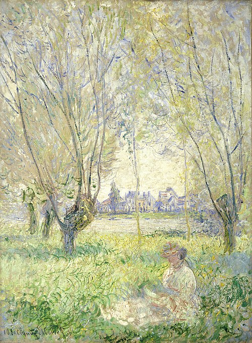 Woman Seated under the Willows, 1880, Claude Monet