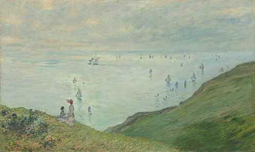 Sur la Falaise à Dieppe, 1882, Claude Monet