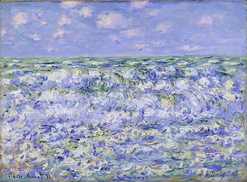 Mer agitée (661), 1881, Claude Monet